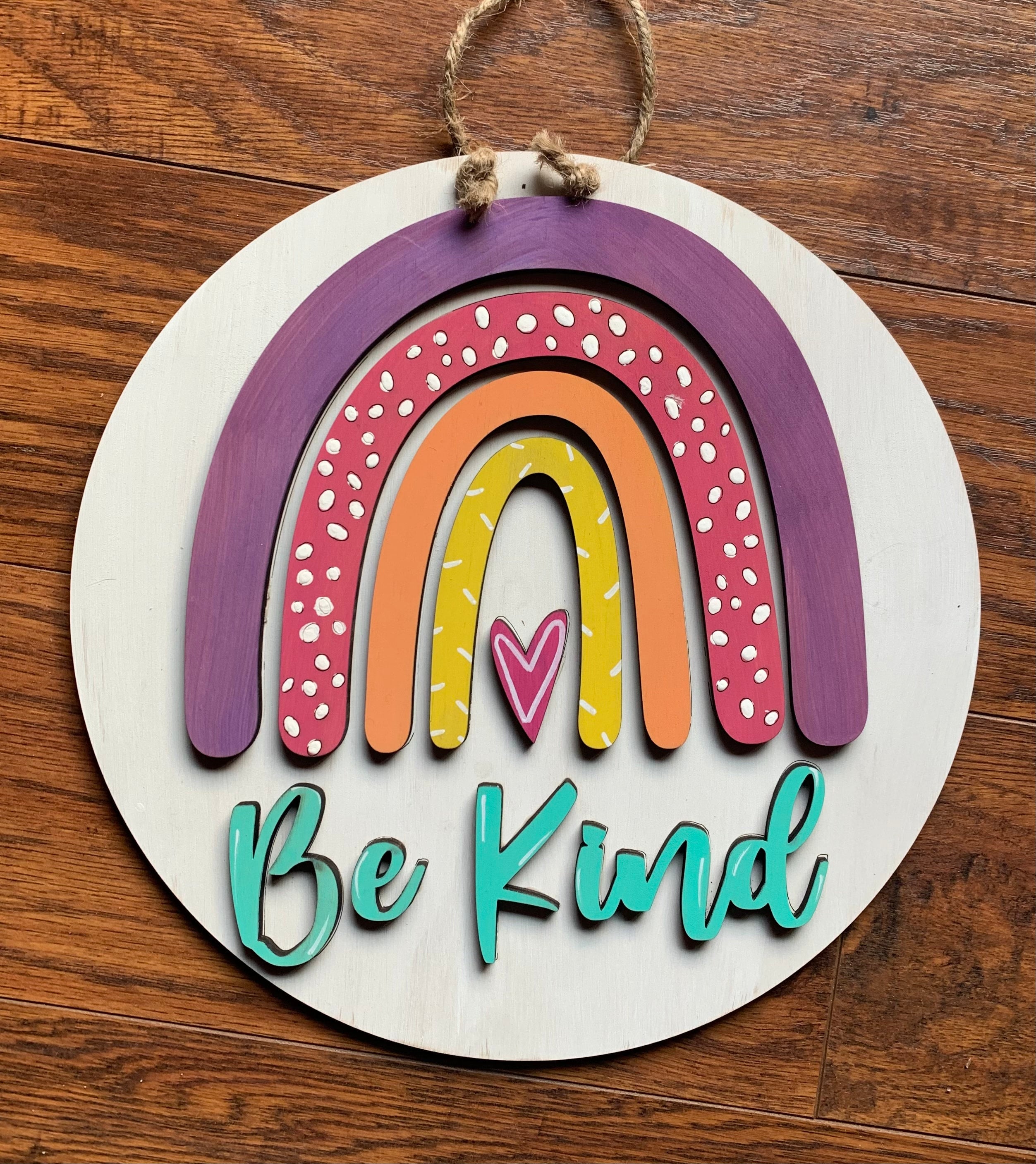Be Kind Kids Sign BLANK | Deer Path Designs